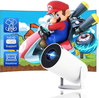 Mini 4K 1080P Smart Projector Rotatable Design