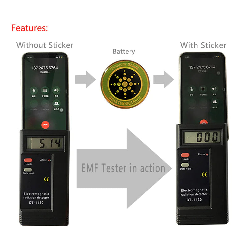 Quantum 12 pack Anti-Radiation Shield – 5G EMF Protection Stickers