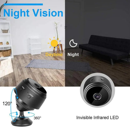 Wireless Smart Security Cam - WiFi Mini Camera 1080P
