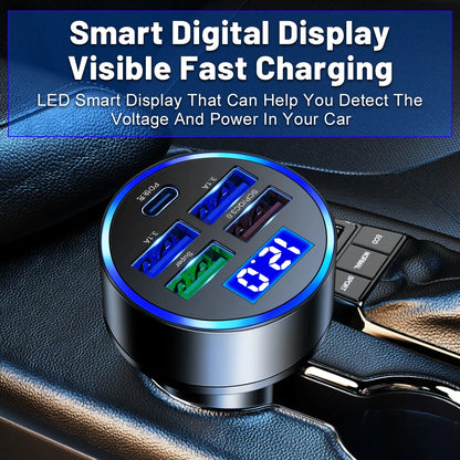 Car Charger Adapter 5 USB Port