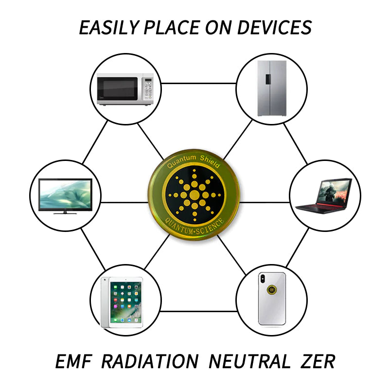 Quantum 12 pack Anti-Radiation Shield – 5G EMF Protection Stickers