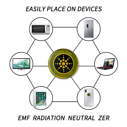 Quantum 12 pack Anti-Radiation Shield – 5G EMF Protection Stickers