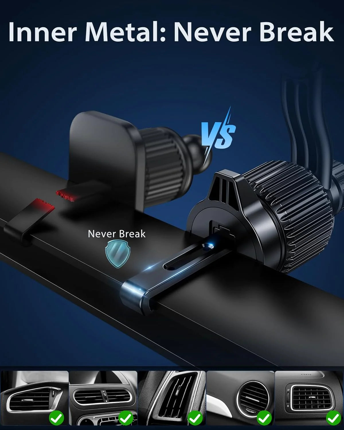 Mag Safe 360° Rotation Air Vent Car Mount - Phone Holder