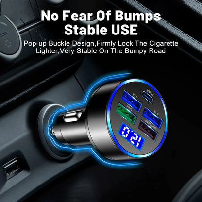Car Charger Adapter 5 USB Port