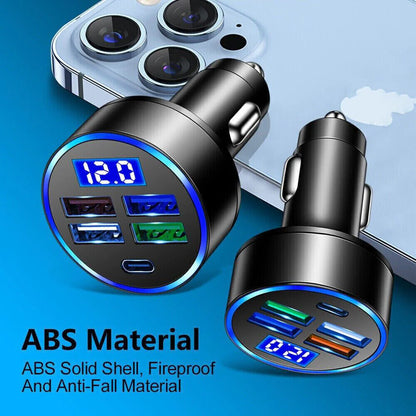 Car Charger Adapter 5 USB Port