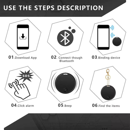 Bluetooth Mini GPS Tracker 2 pack Key Tag Device