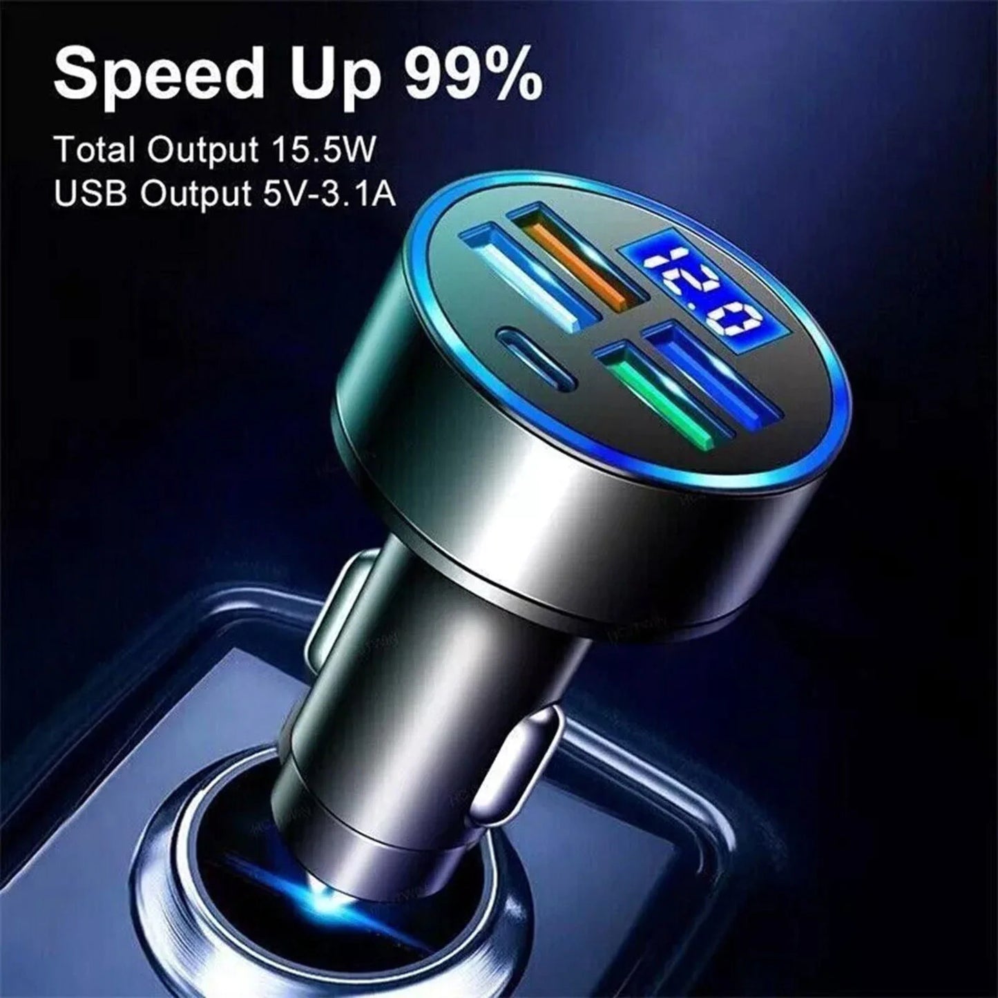 Car Charger Adapter 5 USB Port