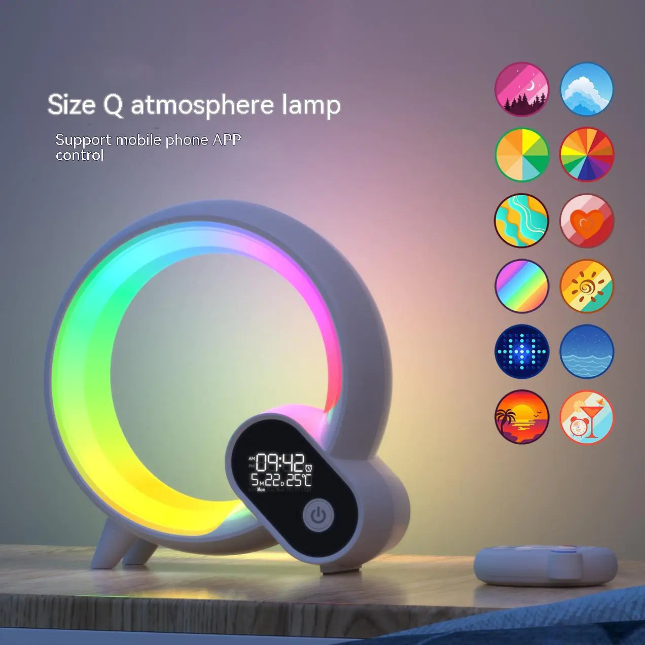Q Light Sunrise Alarm Clock Bluetooth