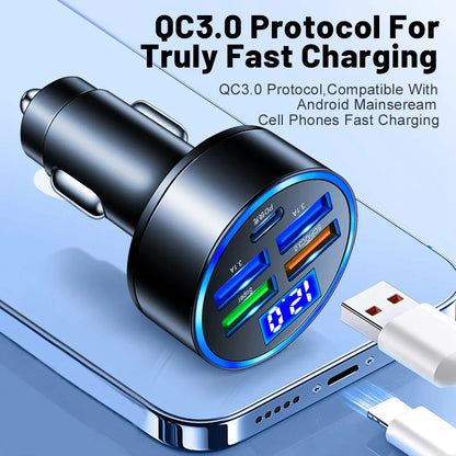 Car Charger Adapter 5 USB Port